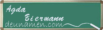 Agda Biermann Visitenkarte